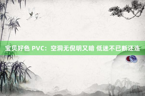 宝贝好色 PVC：空洞无倪明又暗 低迷不已断还连